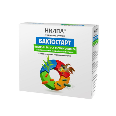 Нилпа Бактостарт 20 г на 2000л, Кондиционер для запуска сухой концентрат